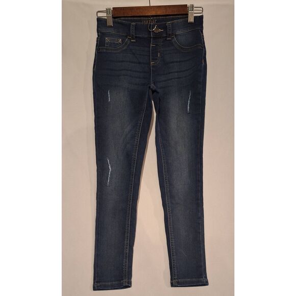 Justice Other - Justice Girls Mid-Rise Jeggings Indigo Distressed‎ Size 12